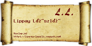 Lippay László névjegykártya