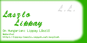 laszlo lippay business card