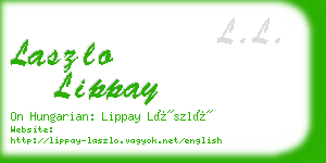 laszlo lippay business card